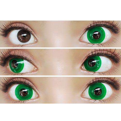 Sweety Crazy Pure Dark Green (1 lens/pack)-Crazy Contacts-UNIQSO UK