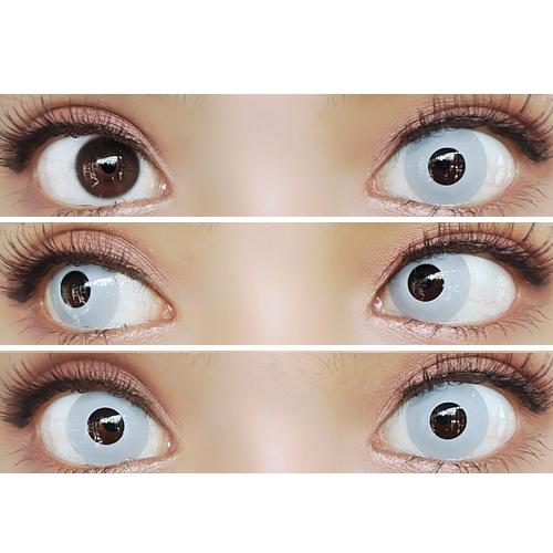 Sweety Crazy Pure Grey (1 lens/pack)-Crazy Contacts-UNIQSO UK