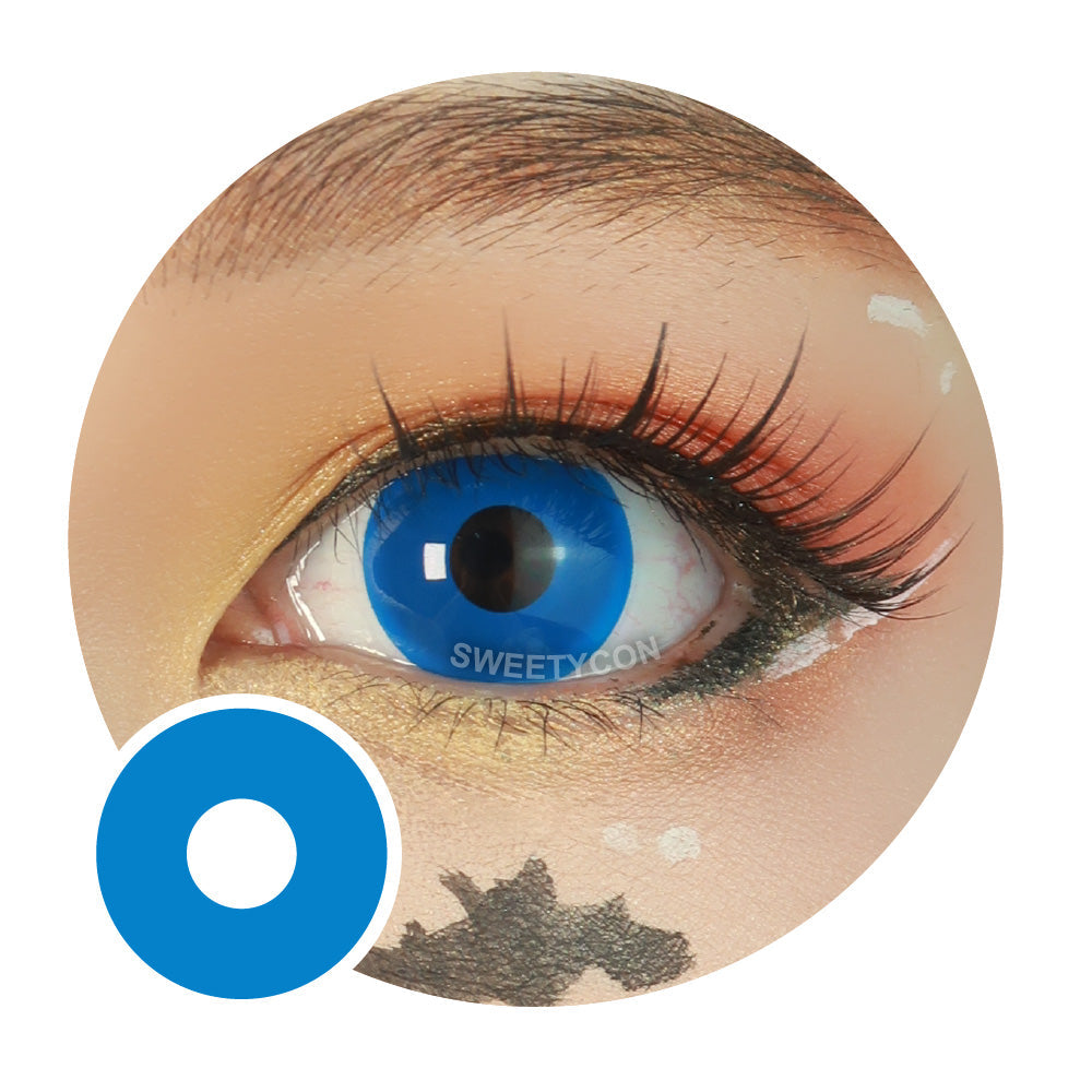 Sweety Crazy UV Glow Blue (1 lens/pack)-UV Contacts-UNIQSO UK