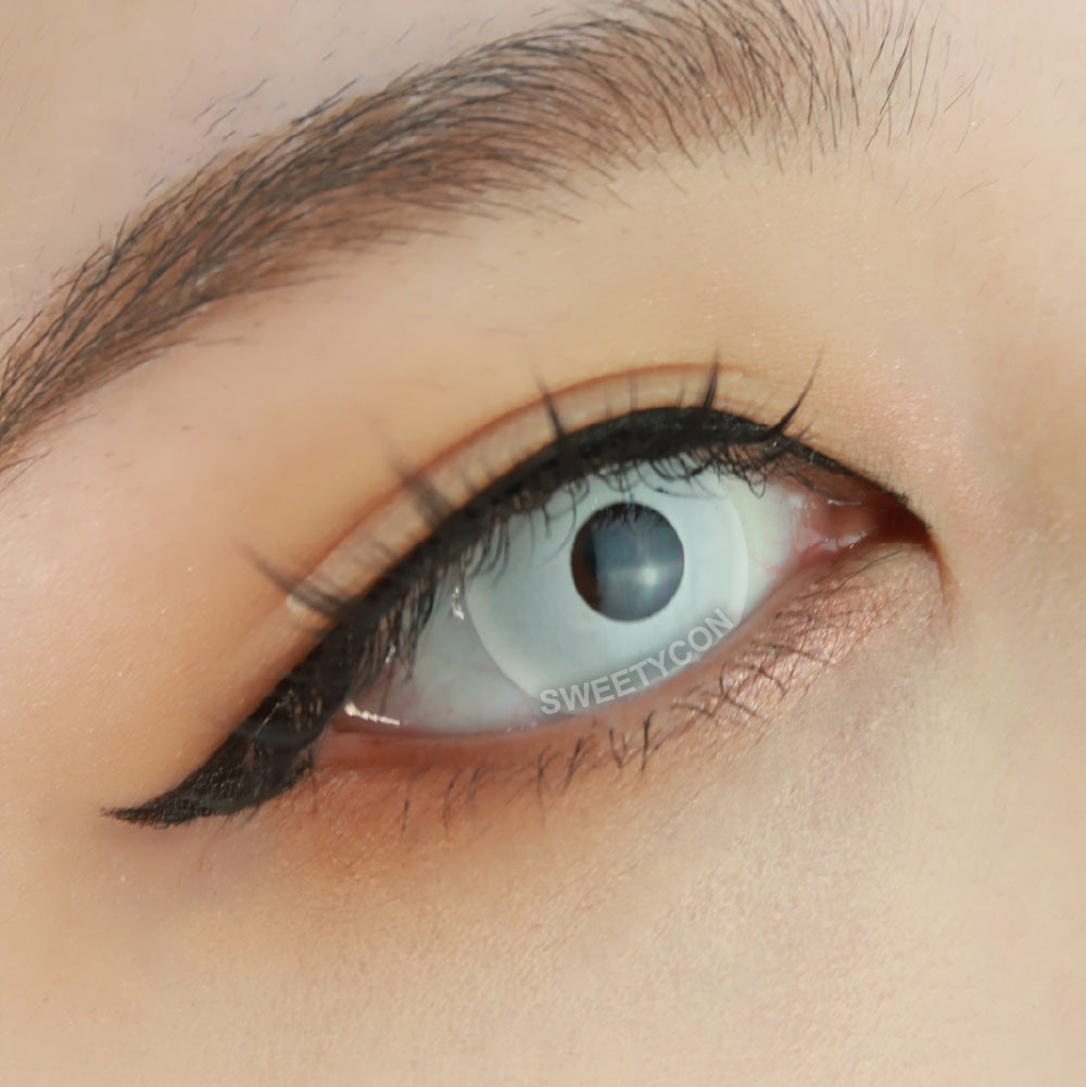 Sweety Crazy UV Glow White (1 lens/pack)-UV Contacts-UNIQSO UK