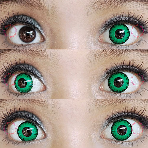 Sweety Crazy Vampire Green (1 lens/pack)-Crazy Contacts-UNIQSO UK