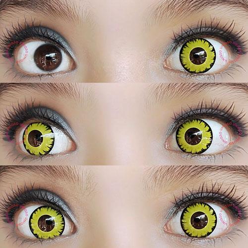 Sweety Crazy Vampire Yellow (1 lens/pack)-Crazy Contacts-UNIQSO UK