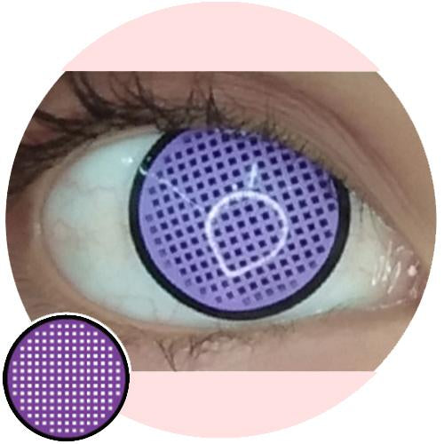 Sweety Crazy Violet Mesh Rim (1 lens/pack)-Crazy Contacts-UNIQSO UK