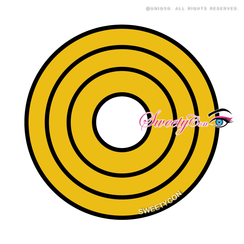 Sweety Crazy Yellow Rings (1 lens/pack)-Crazy Contacts-UNIQSO UK