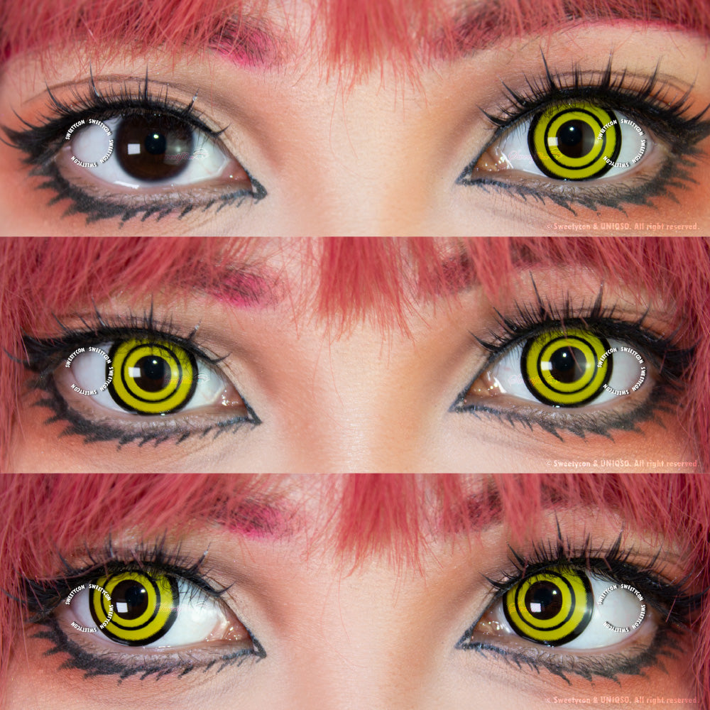 Sweety Crazy Yellow Rings V3 (1 lens/pack)-Crazy Contacts-UNIQSO UK