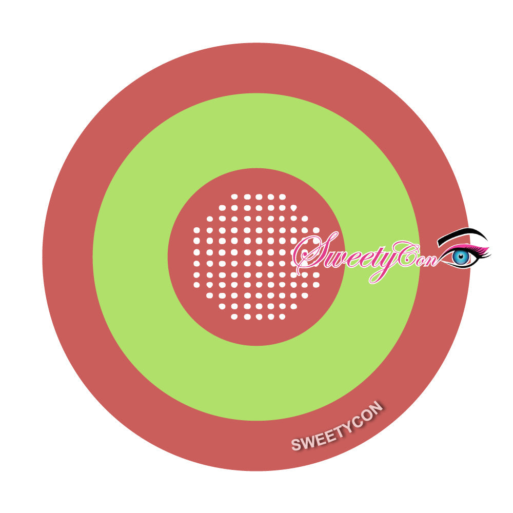 Sweety Mini Sclera Cyber Green (1 lens/pack)-Mini Sclera Contacts-UNIQSO