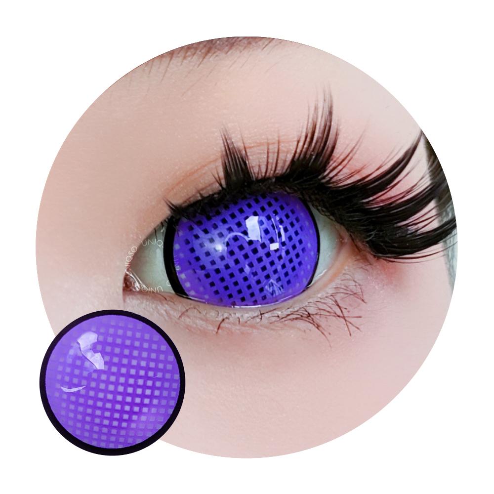 Sweety Mini Sclera Violet Mesh Rim (1 lens/pack)-Mini Sclera Contacts-UNIQSO UK