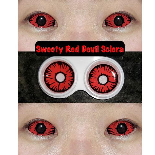 Sweety Red Sclera Contacts Devil Sclera (1 lens/pack)-Sclera Contacts-UNIQSO UK