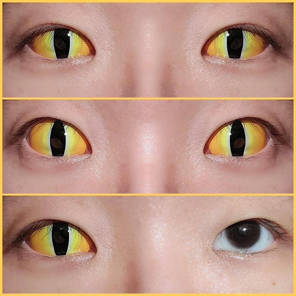 Sweety Sclera Contacts Sauron Yellow (1 lens/pack)-Sclera Contacts-UNIQSO UK