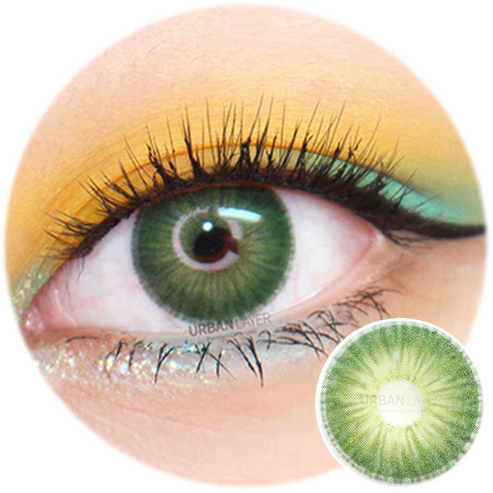 Urban Layer New York Green - NEW (1 lens/pack)-Colored Contacts-UNIQSO UK