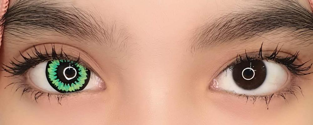 Sweety Crazy Pop Green (1 lens/pack)-Crazy Contacts-UNIQSO