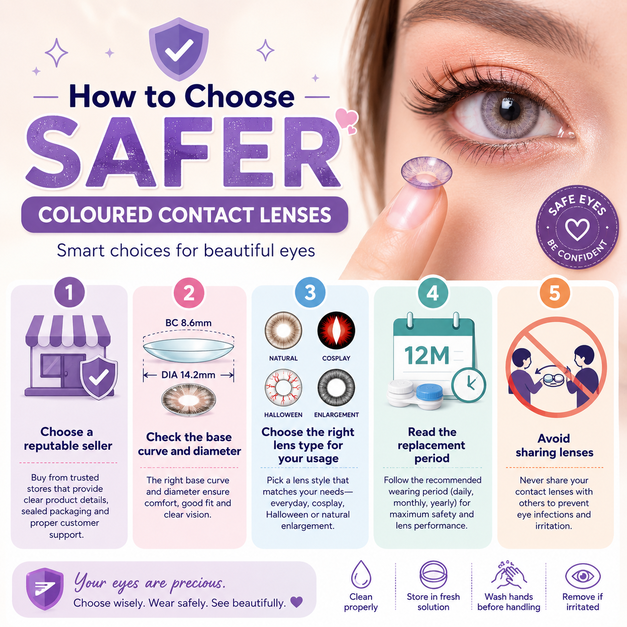 Are Coloured Contact Lenses Safe? What UK Buyers Should Know Before Wearing Them