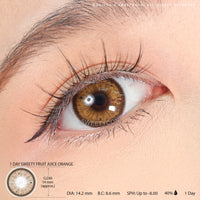 1 Day Sweety Fruit Juice Orange (2 or 10 lenses/pack)-Colored Contacts-UNIQSO