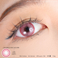 1 Day Sweety Fruit Juice Pink (2 or 10 lenses/pack)-Colored Contacts-UNIQSO UK