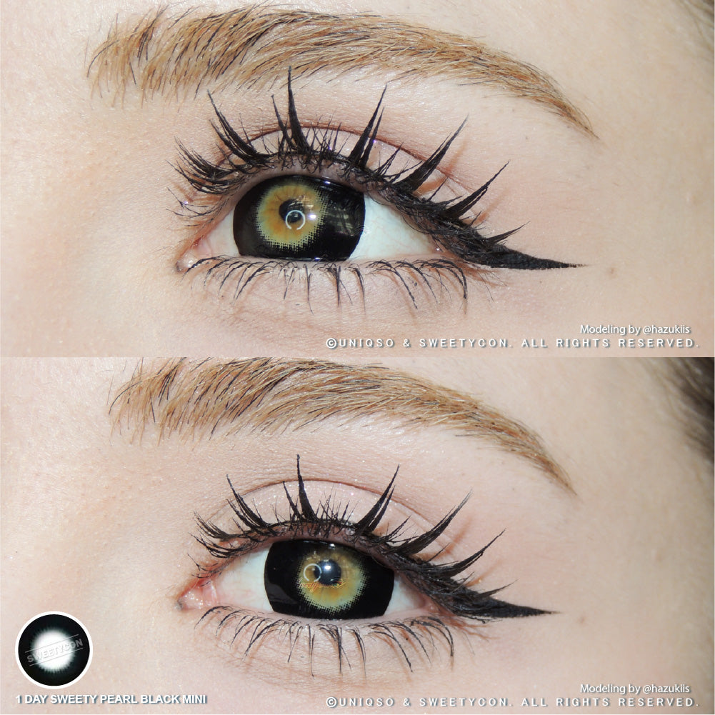 1 Day Sweety Pearl Black Mini (10 lenses/pack)-Colored Contacts-UNIQSO UK