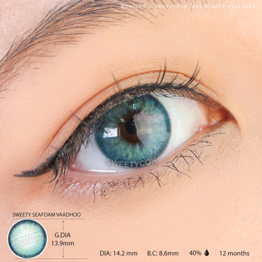 1 Day Sweety Seafoam Vaadhoo (2 or 10 lenses/pack)-Colored Contacts-UNIQSO