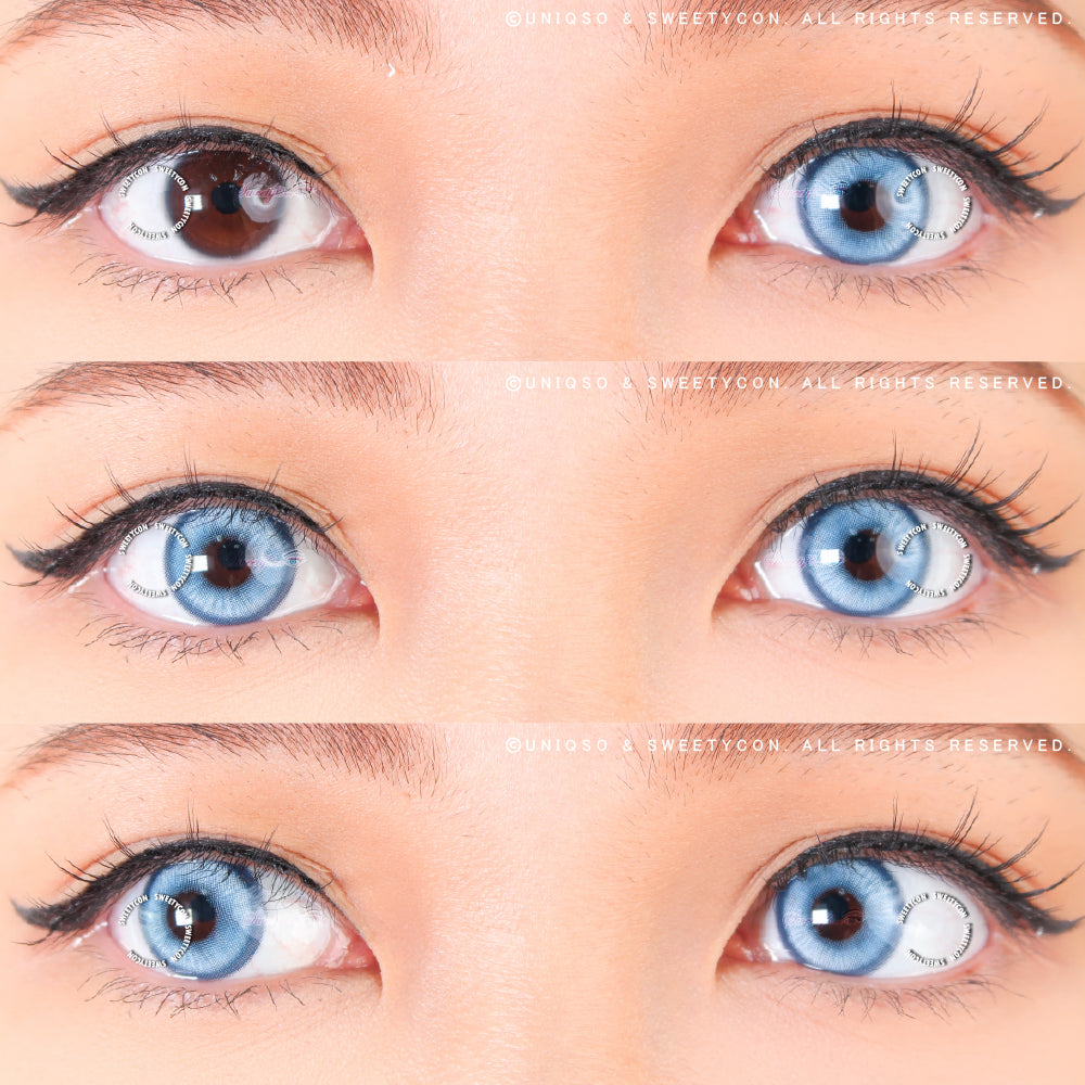 1 Day Sweety Star Tears Blue (2 or 10 lenses/pack)-Colored Contacts-UNIQSO