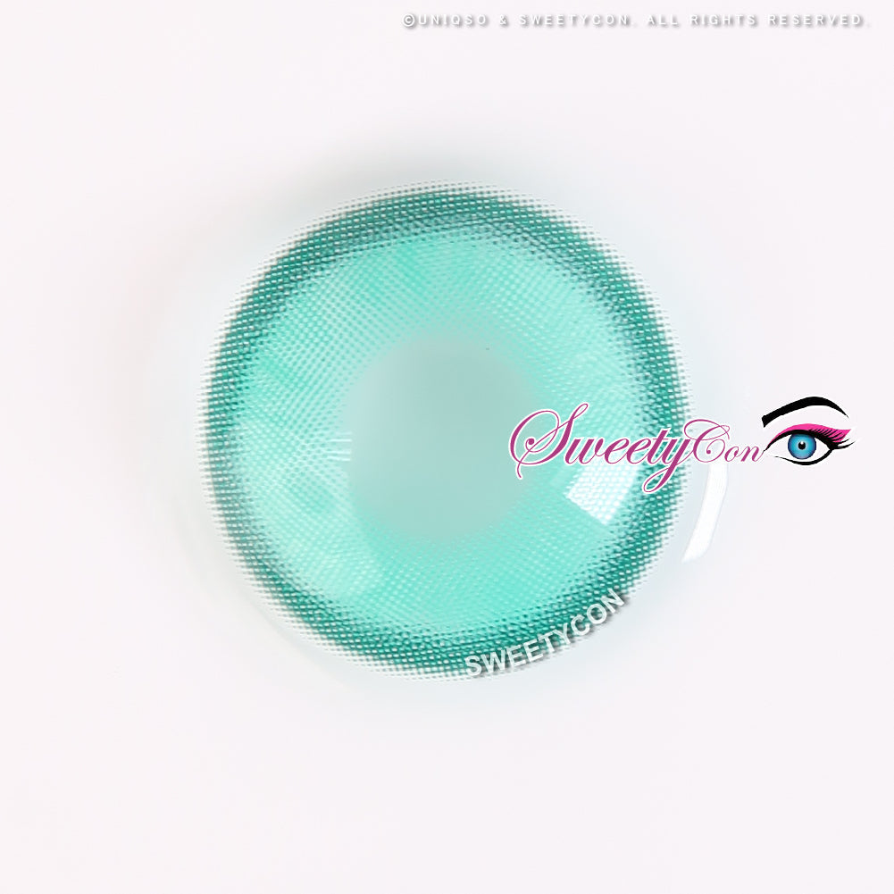 1 Day Sweety Star Tears Cyan Green (2 or 10 lenses/pack)-Colored Contacts-UNIQSO UK