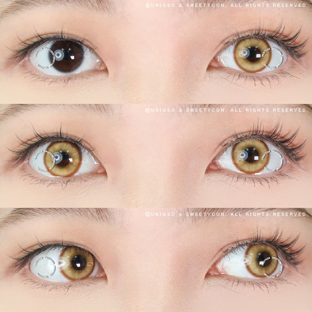 1 Day Sweety Star Tears Golden Brown (2 or 10 lenses/pack)-Colored Contacts-UNIQSO UK