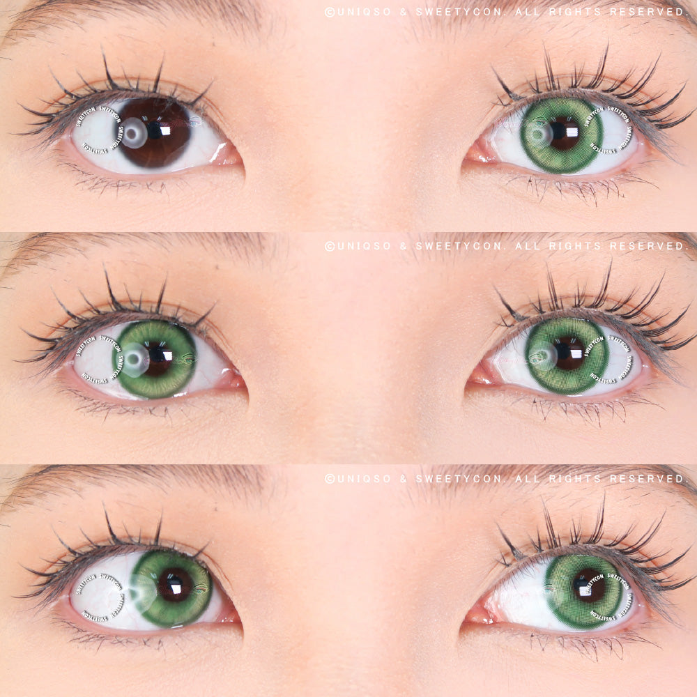 1 Day Sweety Star Tears Green (2 or 10 lenses/pack)-Colored Contacts-UNIQSO UK