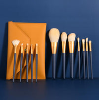 12PCS Natural Hair Makeup Brushes-Makeup Brushes-UNIQSO UK