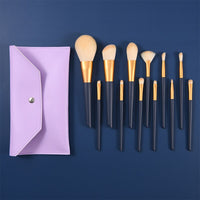 12PCS Natural Hair Makeup Brushes-Makeup Brushes-UNIQSO UK