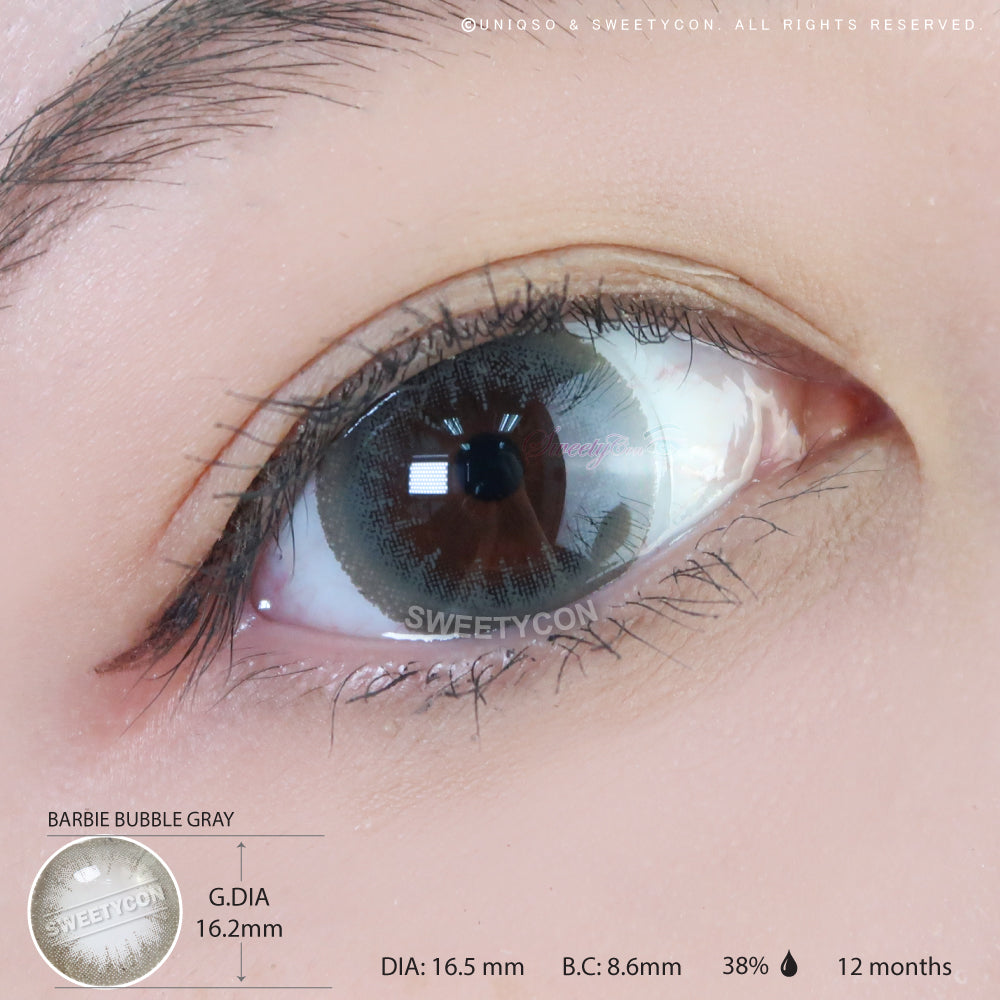 Western Eyes Bubble Grey (1 lens/pack)-Colored Contacts-UNIQSO