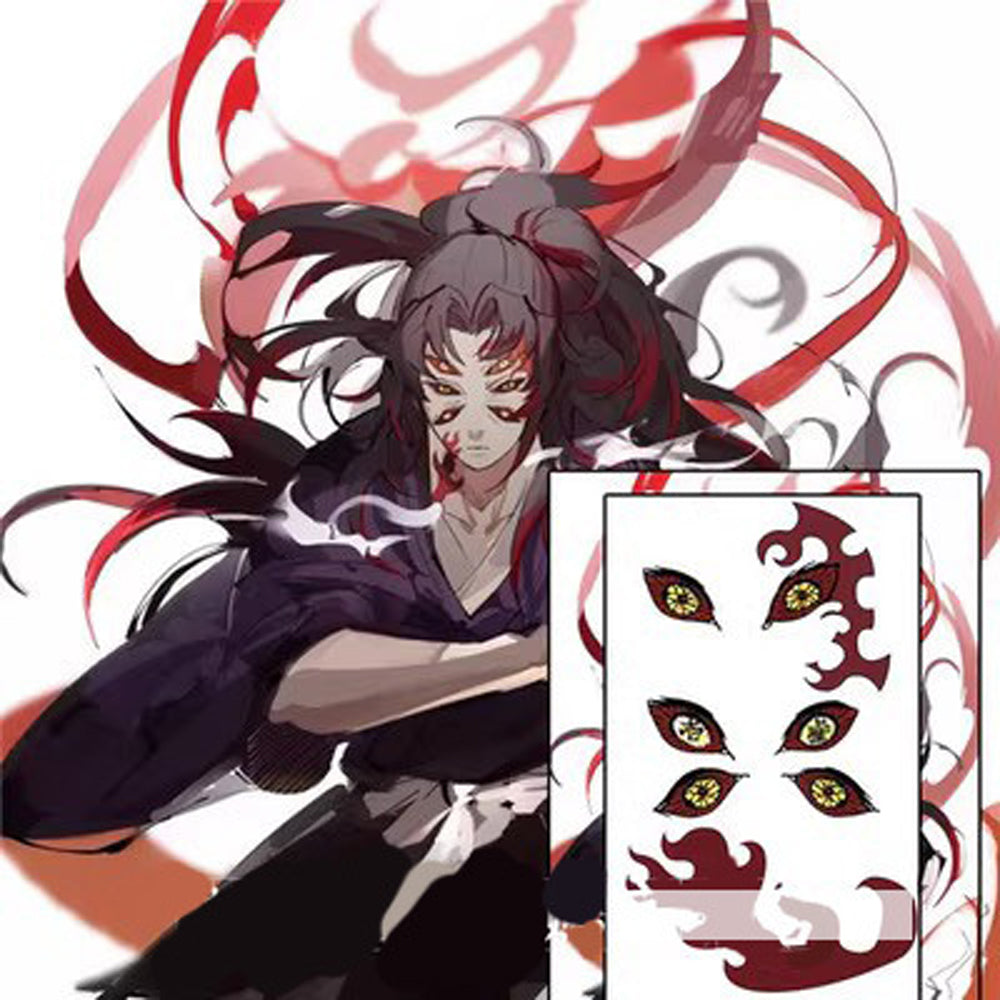 Demon Slayer Tattoo Sticker For Upper Moon 1 Kokushibo-Cosplay Accessories-UNIQSO