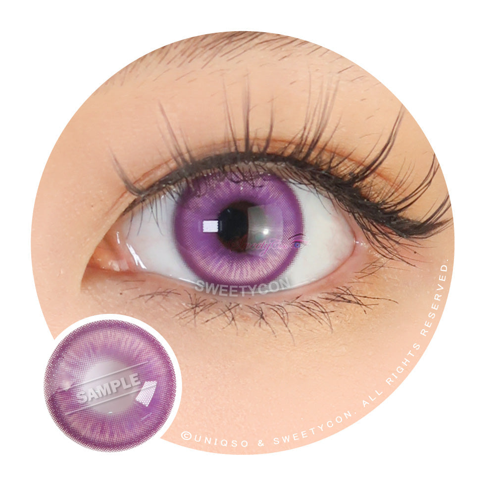 Sweety Magic Pop Violet (1 lens/pack)-Colored Contacts-UNIQSO