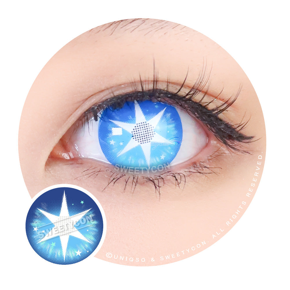 Sweety Pop Star Blue-Colored Contacts-UNIQSO