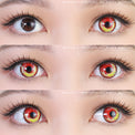 Anime Fire by KleinerPixel (1 lens/pack)-Colored Contacts-UNIQSO UK