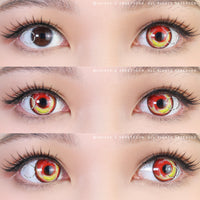 Anime Fire by KleinerPixel (1 lens/pack)-Colored Contacts-UNIQSO UK