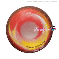 Anime Fire by KleinerPixel (1 lens/pack)-Colored Contacts-UNIQSO UK