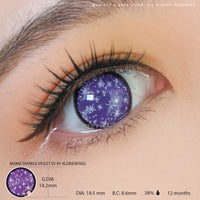 Anime Sparkle Violet V2 by KleinerPixel (1 lens/pack)-Colored Contacts-UNIQSO UK