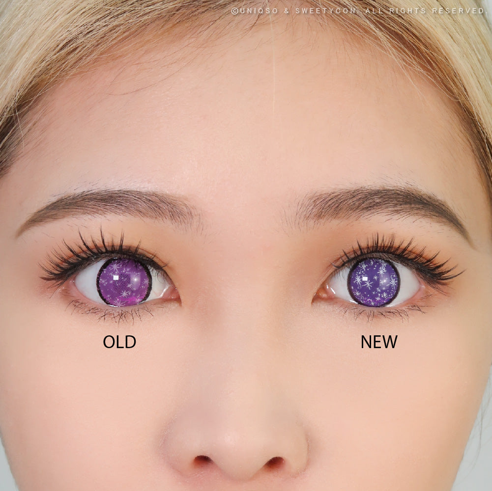 Anime Sparkle Violet V2 by KleinerPixel (1 lens/pack)-Colored Contacts-UNIQSO UK