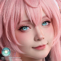 Sweety x Eyesinger Aqua Gemstone (2 lenses/pack)-Colored Contacts-UNIQSO UK