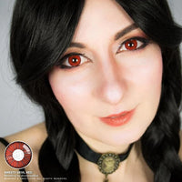 Sweety Devil Red (1 lens/pack)-Colored Contacts-UNIQSO