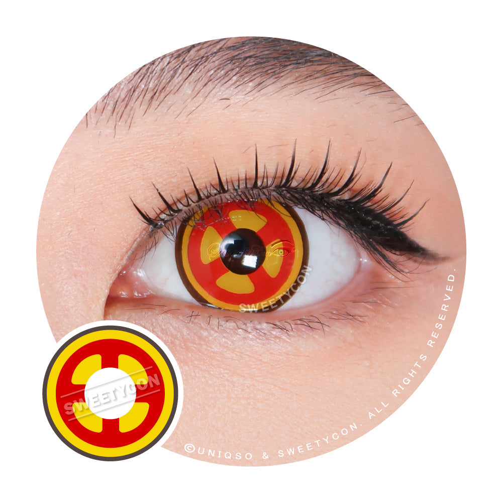Kazzue Crazy Red Cross (1 lens/pack)-Colored Contacts-UNIQSO