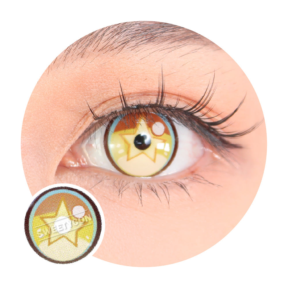 Sweety x Eyesinger Golden Starburst (2 lenses/pack)-Colored Contacts-UNIQSO UK
