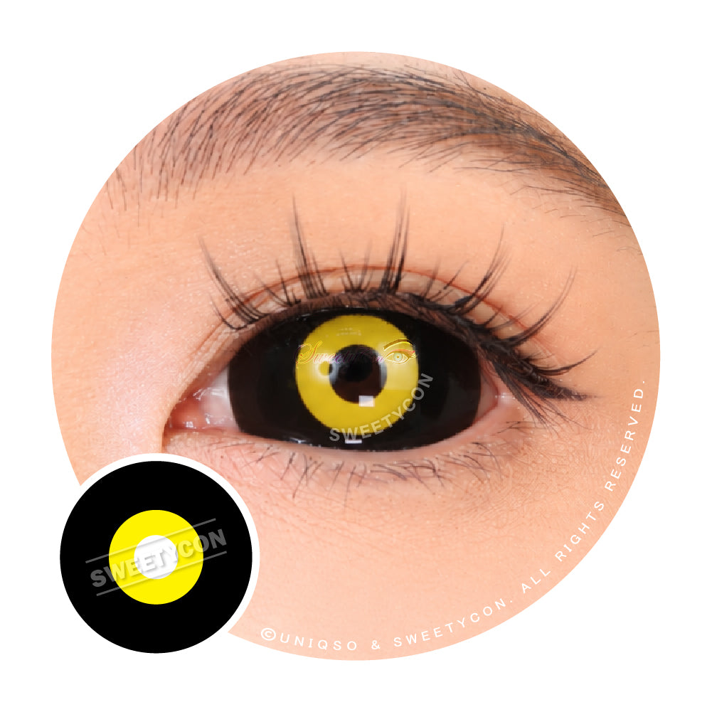 Sweety Yellow Sclera Contacts Yellow Ghoul (1 lens/pack)-Sclera Contacts-UNIQSO UK