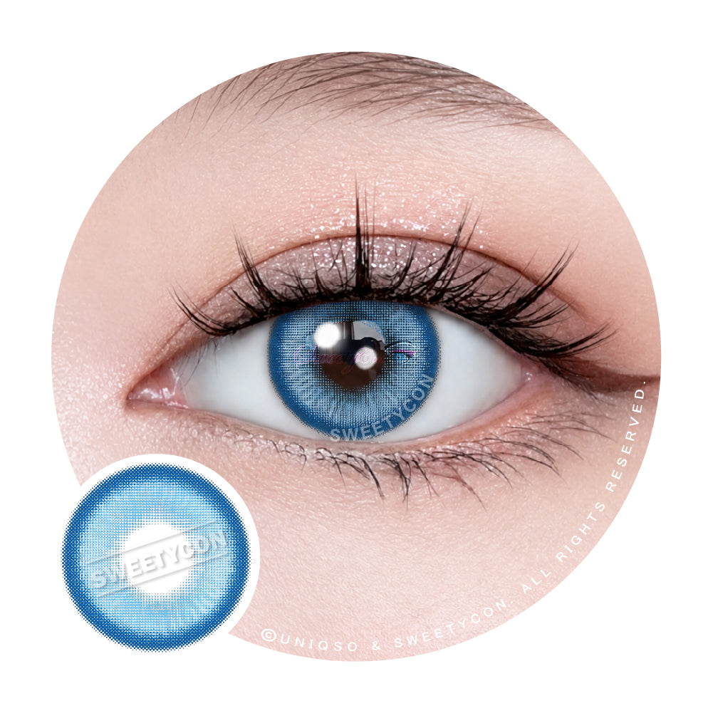 Sweety Halo Blue (1 lens/pack)-Colored Contacts-UNIQSO UK