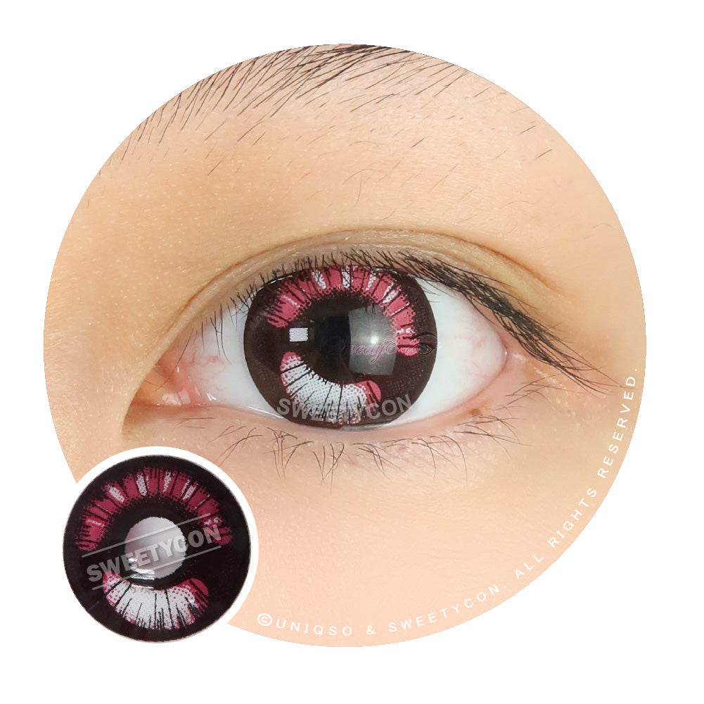 Sweety Anime Boba Violet (1 lens/pack)-Colored Contacts-UNIQSO