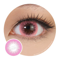 Western Eyes Bubble Pink (1 lens/pack)-Colored Contacts-UNIQSO