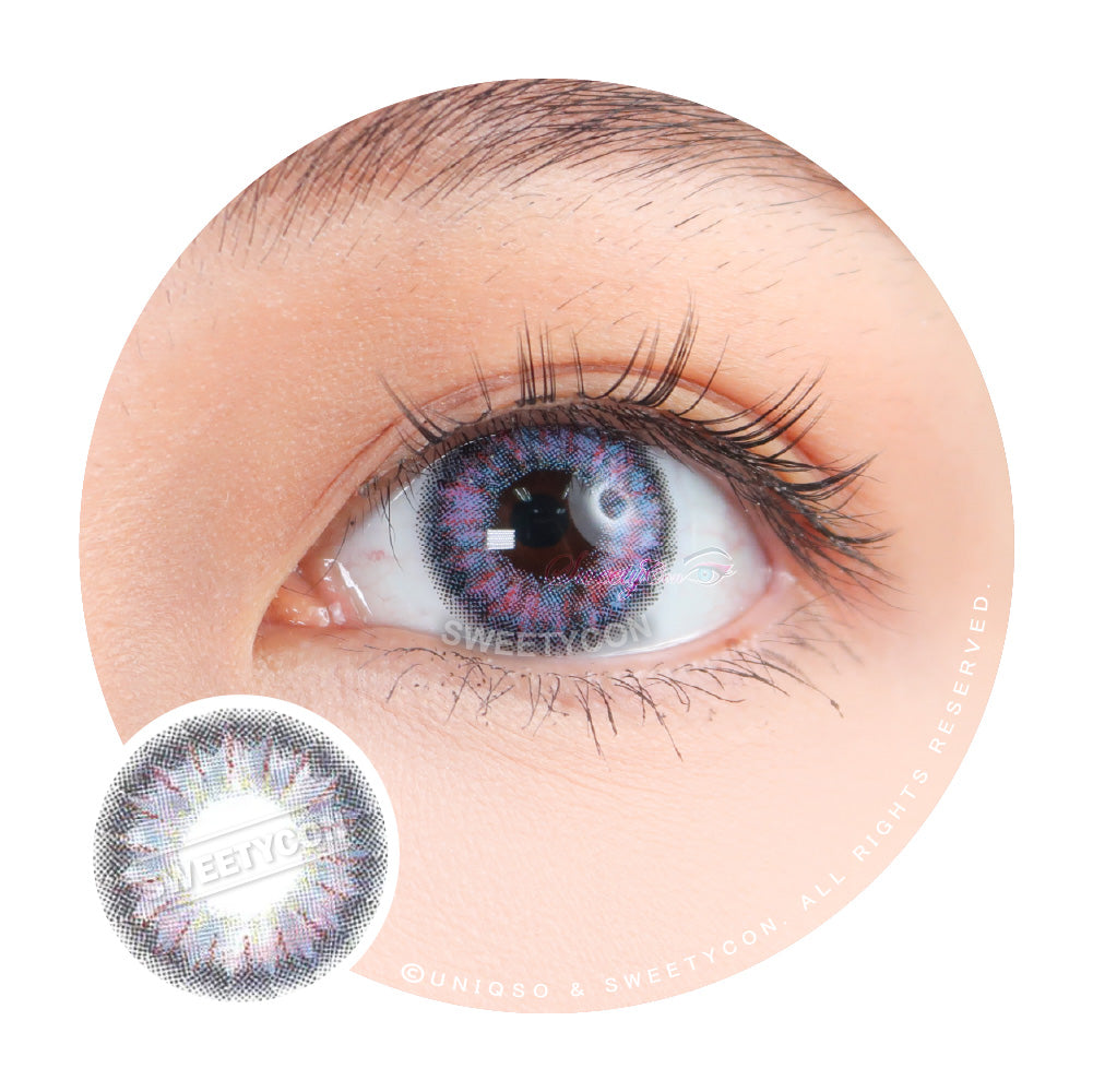 Sweety Aurora Violet (1 lens/pack)-Colored Contacts-UNIQSO