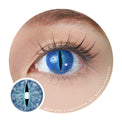 Sweety Crazy Blue Demon Eye / Cat Eye (New) (1 lens/pack)-Crazy Contacts-UNIQSO