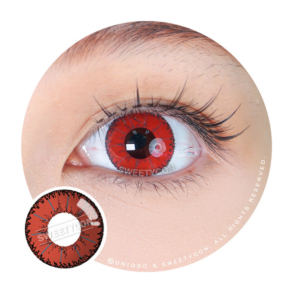 Sweety Devil Red II (1 lens/pack)-Colored Contacts-UNIQSO