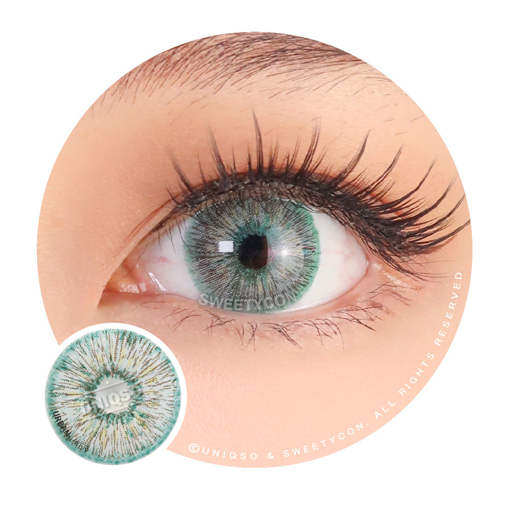 Urban Layer Emerald Rain (1 lens/pack)-Colored Contacts-UNIQSO