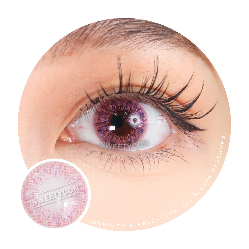 Sweety Shine Smile Pink (1 lens/pack)-Colored Contacts-UNIQSO