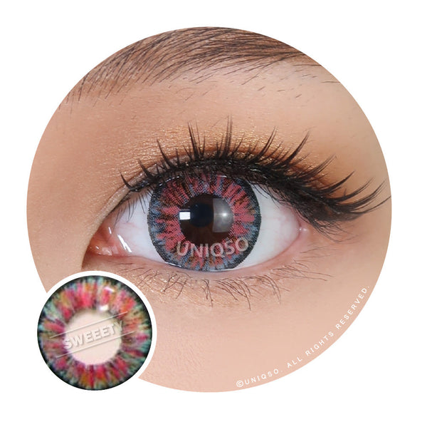 Western Eyes Bella 4 Tones Red (1 lens/pack)-Colored Contacts-UNIQSO