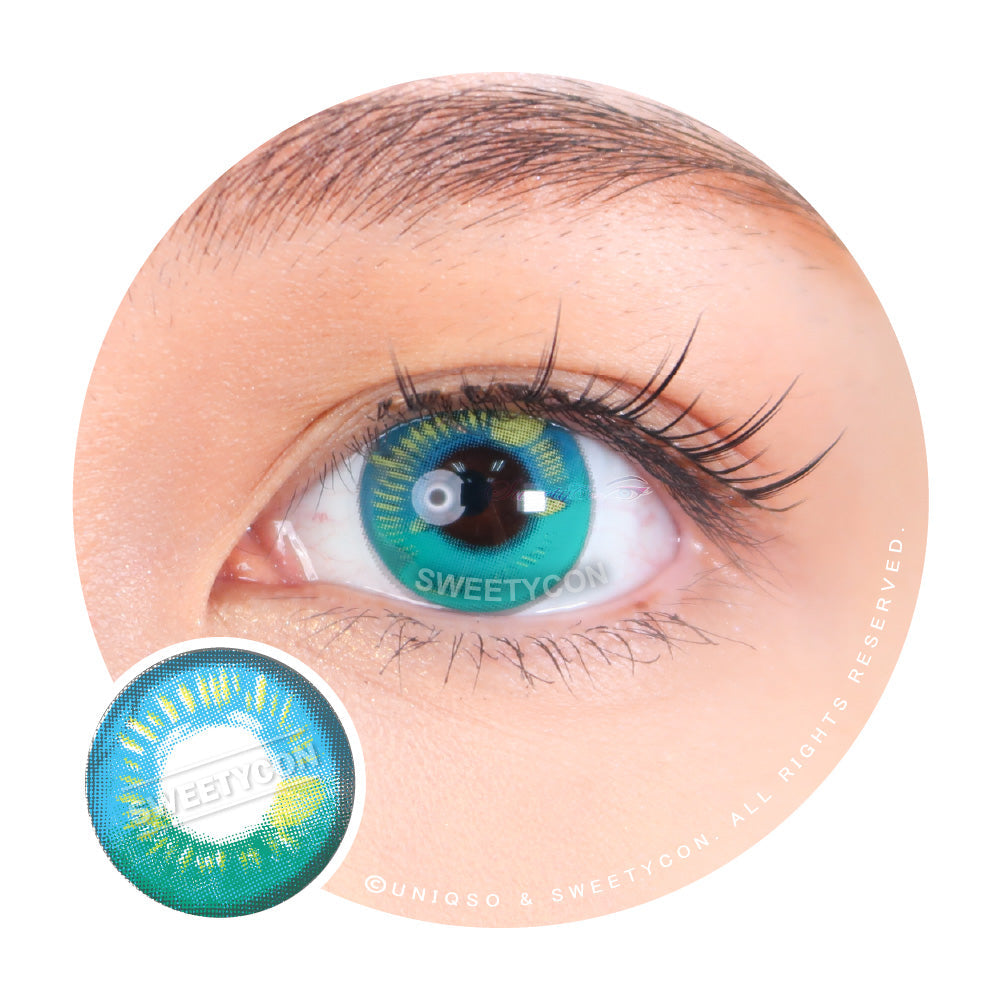 Sweety Anime Turquoise (1 lens/pack)-Colored Contacts-UNIQSO